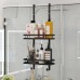 1 2 Tier Bathroom Hanging Storage Rack Shower Caddy Shelf Holder Stainless Steel