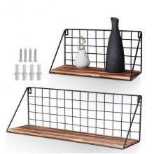 2PCS Multi  purpose Display Shelve Durable Easy to Hang Metal Hanging Shelves for Bathroom Office Kitchen