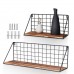 2PCS Multi  purpose Display Shelve Durable Easy to Hang Metal Hanging Shelves for Bathroom Office Kitchen