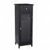 kingSo Wooden Bathroom Floor Cabinet Free Standing Storage Cabinet with DoorTall Bathroom Cabinet Storage and Organizer