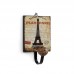 Retro European Cafe Bar Decor Wooden Clothes Towel Hanger Hook