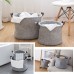 Foldable Felt Storage Laundry Hamper Clothes Basket Bin Toy Hamper with Handle Felt Storage Basket Bedroom Closet