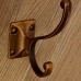 Retro Zinc Alloy Mount Hooks Towel Clothes Hat Coat Hanger for Door Wall