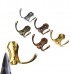 Retro Clothes Double Hooks Coat Hat Robe Holder Wall Hanger Zinc Alloy