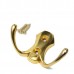 Retro Clothes Double Hooks Coat Hat Robe Holder Wall Hanger Zinc Alloy