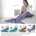 Mermaid Tail Knitted Blanket Fish Tail Blanket  Size  60x140cm  Cocoa