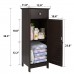 kingSo Wooden Bathroom Floor Cabinet Free Standing Storage Cabinet with DoorTall Bathroom Cabinet Storage and Organizer